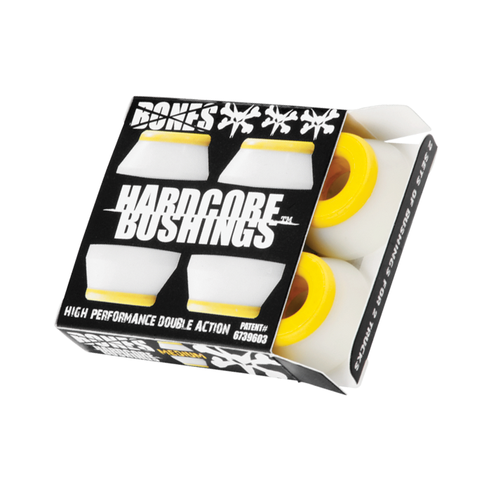 Bones Hardcore Medium Bushings White/Yellow