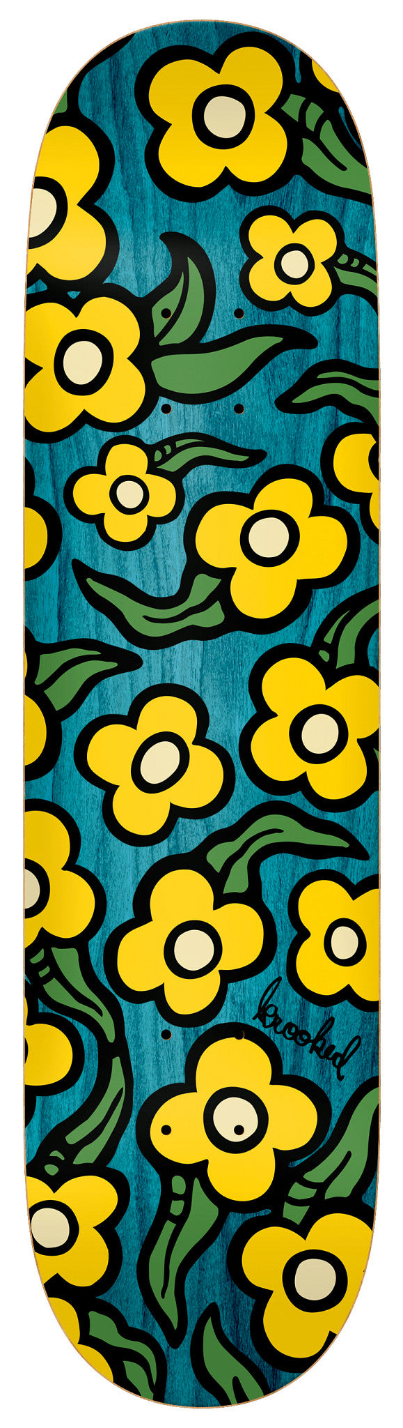 Krooked Wild Style Flowers Deck 7.75